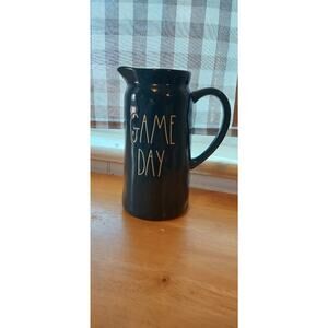 Rae Dunn GAME DAY Large Artisan by Magenta Ceramic Pitcher NEW